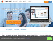 Tablet Screenshot of learncube.com